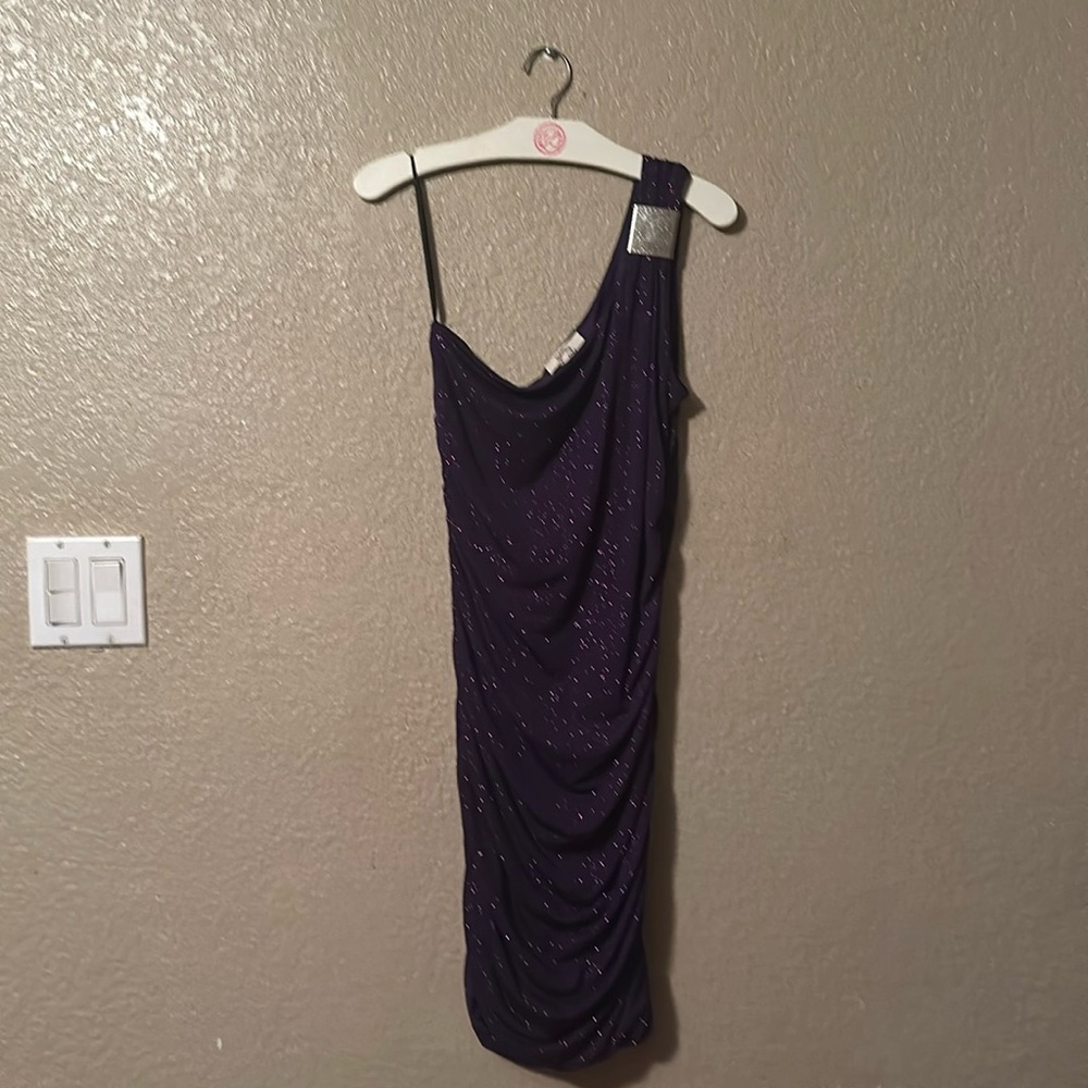 Sweet storm purple glitter dress large